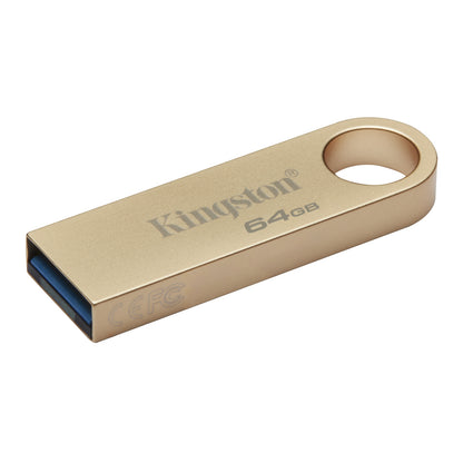Kingston DataTraveler SE9 G3 64GB USB 3.2 USB Flash Drive, Gold