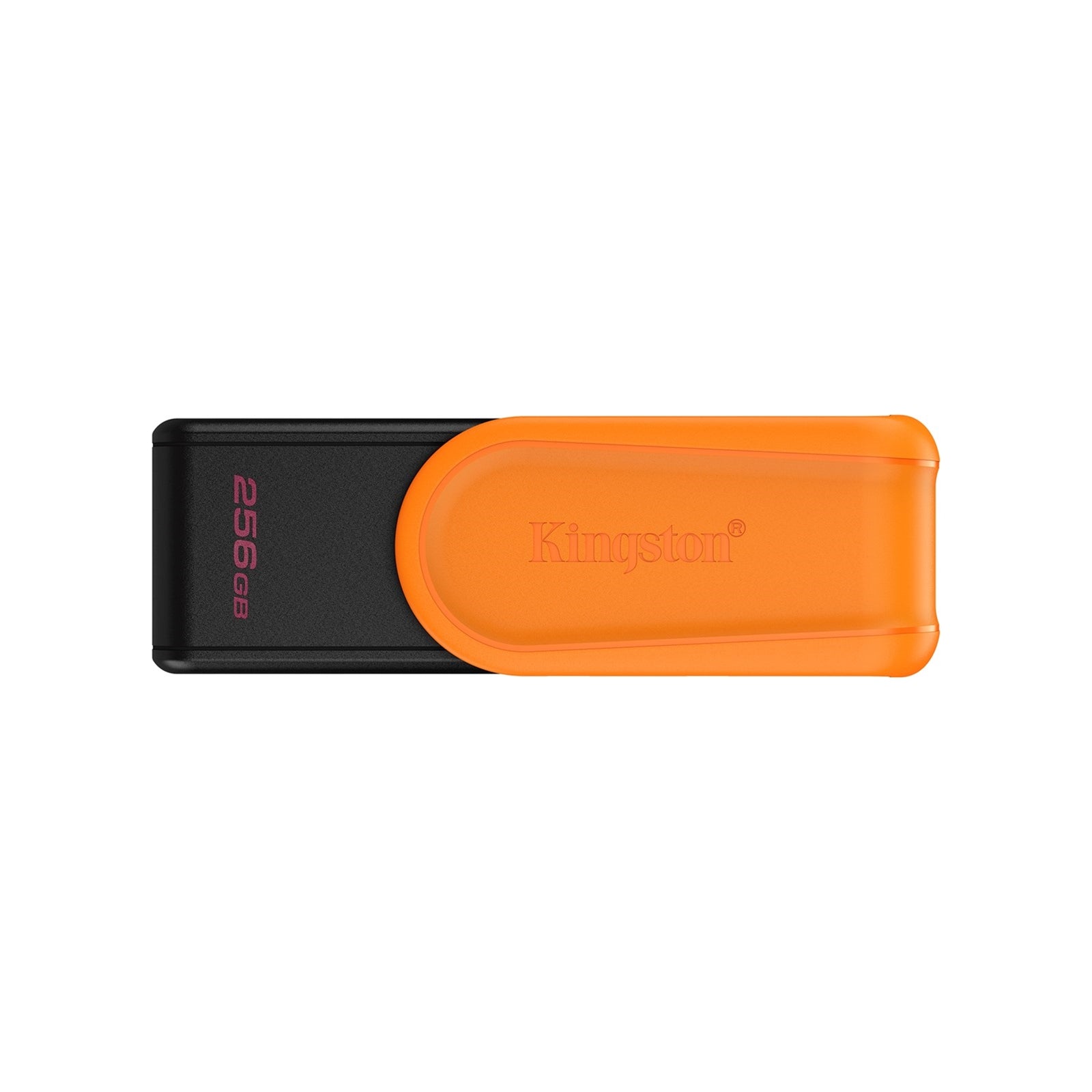 Kingston DataTraveler Exodia S DTXS/256GB USB Flash Drive, 256GB, USB 3.2, Black/Orange, Swivel Cap Design