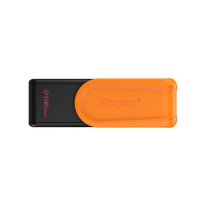 Kingston DataTraveler Exodia S DTXS/256GB USB Flash Drive, 256GB, USB 3.2, Black/Orange, Swivel Cap Design