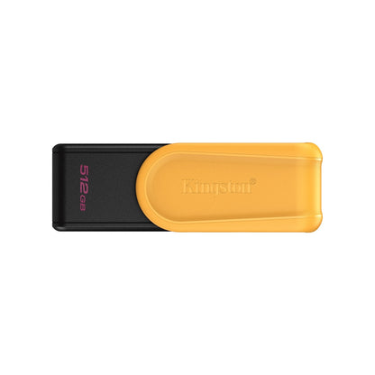 Kingston DataTraveler Exodia S DTXS/512GB USB Flash Drive, 512GB, USB 3.2, Black/Yellow, Swivel Cap Design