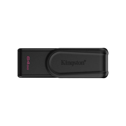 Kingston DataTraveler Exodia S DTXS/64GB USB Flash Drive, 64GB, USB 3.2,  Black, Swivel Cap Design