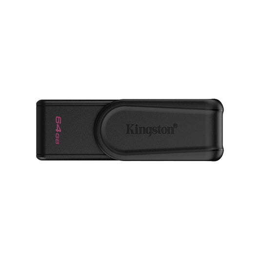 Kingston DataTraveler Exodia S DTXS/64GB USB Flash Drive, 64GB, USB 3.2,  Black, Swivel Cap Design