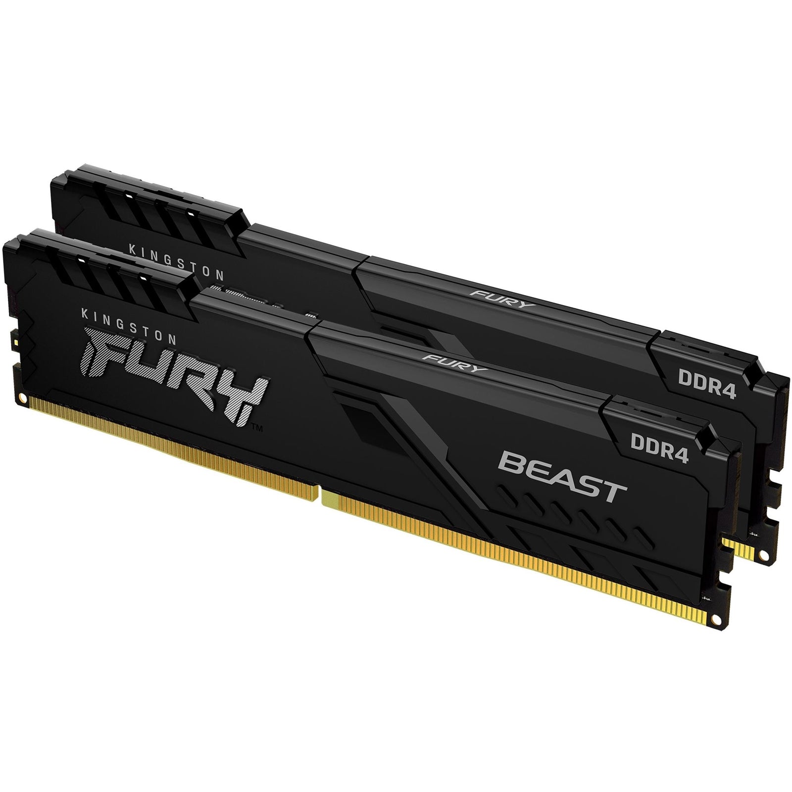 Kingston FURY Beast KF436C17BBK2/16 16GB (2x 8GB) DIMM System Memory, 3600MHz, DDR4, CL17, Black, Intel XMP