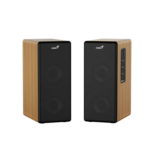 Genius SP-HF1220BT 45-Watt Bluetooth Wood Speakers, Bluetooth, 3.5mm