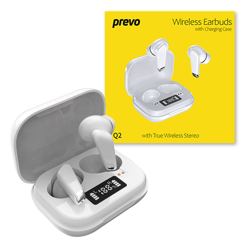 Prevo Q2 TWS Earbuds, Automatic Pairing, Touch Control, Wireless Charg ...