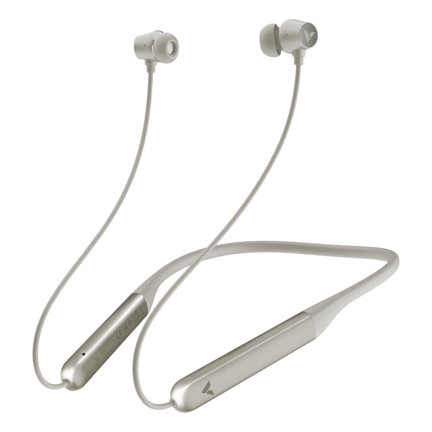 Verbatim TruSound ANC Neckband Earbuds, Wireless Bluetooth 5.4, Active Noise Cancellation - Grey